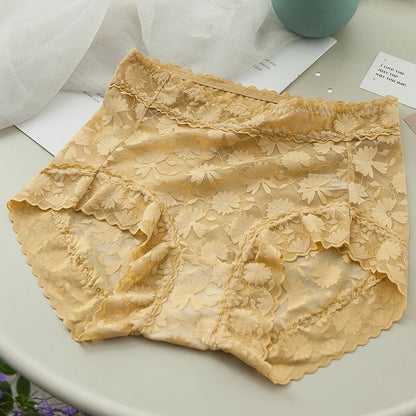 Spitzenhöschen mit hoher Taille für Damen
