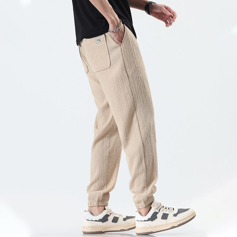 Atmungsaktive, kühlende, lässige Hose mit Kordelzug für Männer