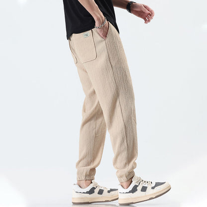Atmungsaktive, kühlende, lässige Hose mit Kordelzug für Männer