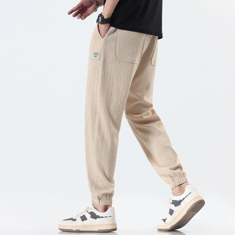 Atmungsaktive, kühlende, lässige Hose mit Kordelzug für Männer