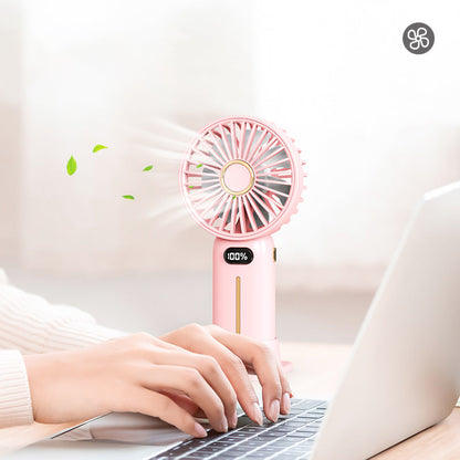 Aufladbarer tragbarer leiser digitaler Handventilator mit Anzeige❄2 Stück zusätzlich 10 % Rabatt & Kostenloser Versand ❄