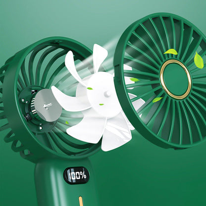 Aufladbarer tragbarer leiser digitaler Handventilator mit Anzeige❄2 Stück zusätzlich 10 % Rabatt & Kostenloser Versand ❄