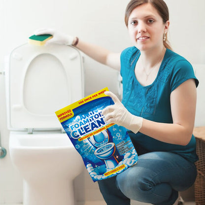 Schäumender Toilettenreiniger in Pulverform