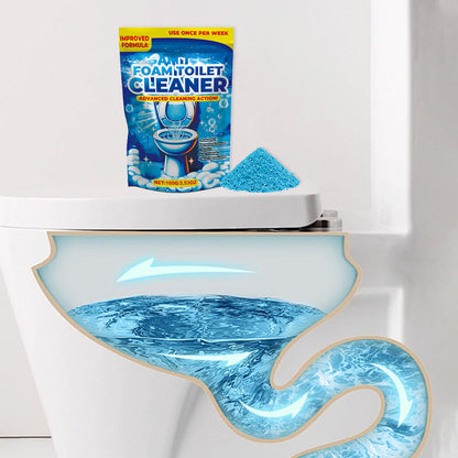 Schäumender Toilettenreiniger in Pulverform