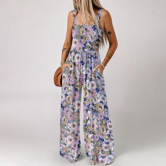 💕50% Rabatt🦋 Lässiger, ärmelloser Overall mit Aufdruck für Damen💕