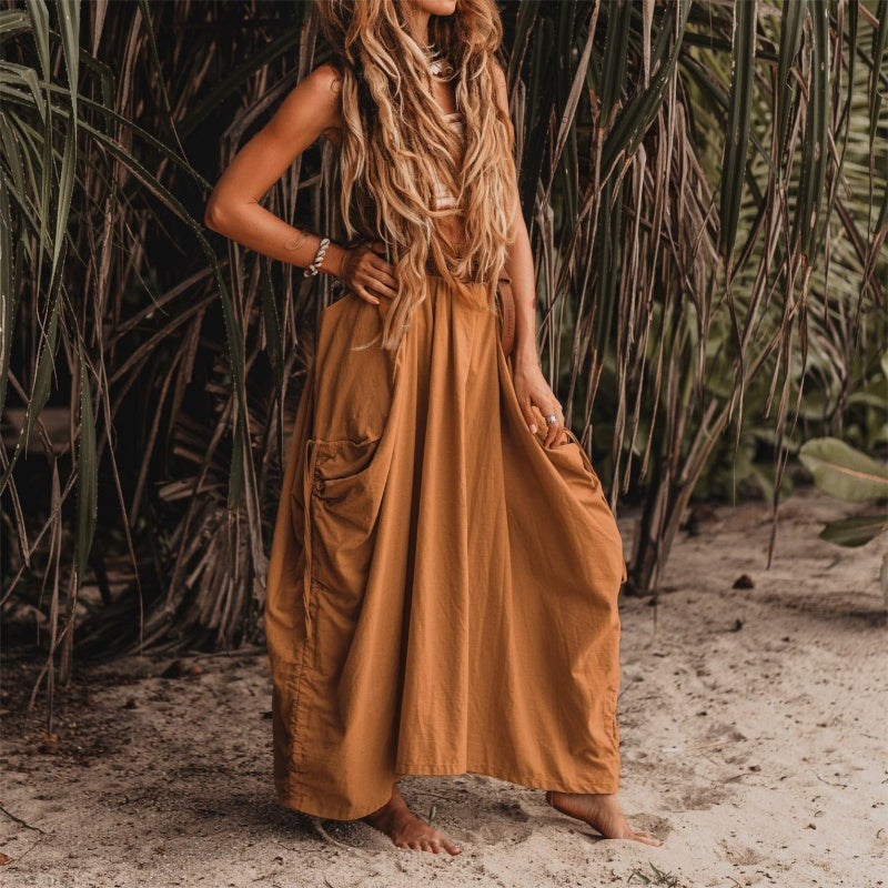 🔥50 % RABATT 💕Lässiger Maxirock für Damen mit seitlichem Kordelzug