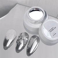 Silbernes Metallic-Nagelgel