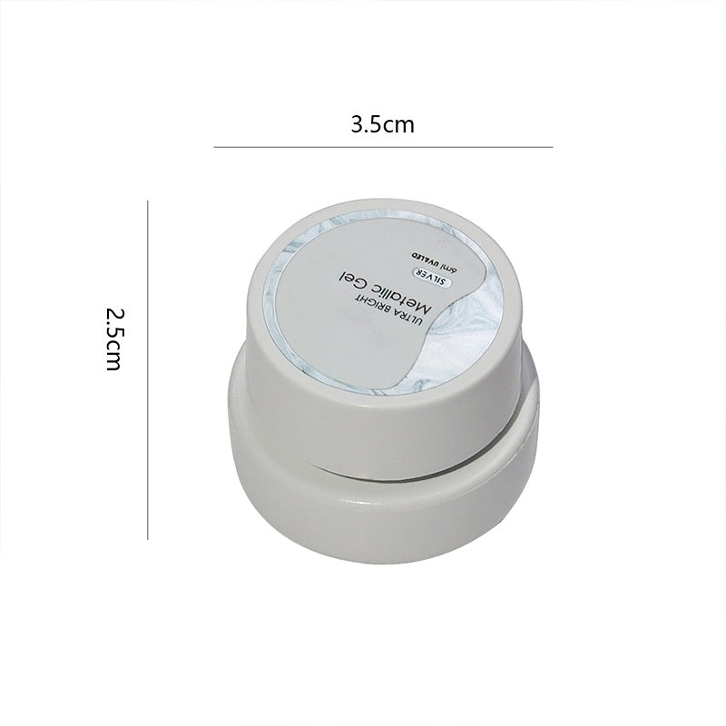 Silbernes Metallic-Nagelgel