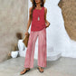 🔥50% RABATT🌺Modische Zweiteilige Damen-Outfits mit bedrucktem ärmellosen Oberteil & Hose