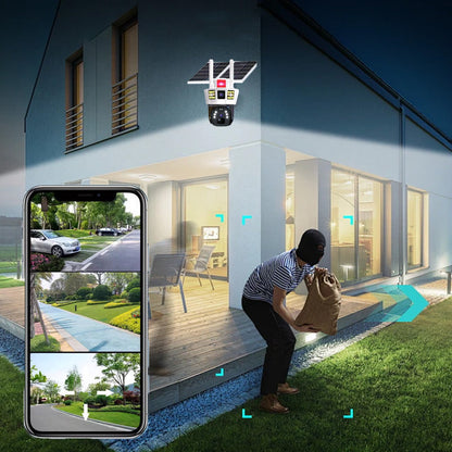 ✨🎥360° Smart Solar-Überwachungskamera mit Drei-Bildschirm-Überwachung🔥