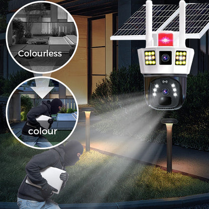 ✨🎥360° Smart Solar-Überwachungskamera mit Drei-Bildschirm-Überwachung🔥