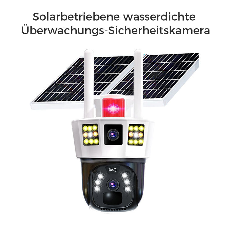✨🎥360° Smart Solar-Überwachungskamera mit Drei-Bildschirm-Überwachung🔥