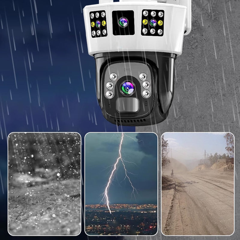 ✨🎥360° Smart Solar-Überwachungskamera mit Drei-Bildschirm-Überwachung🔥