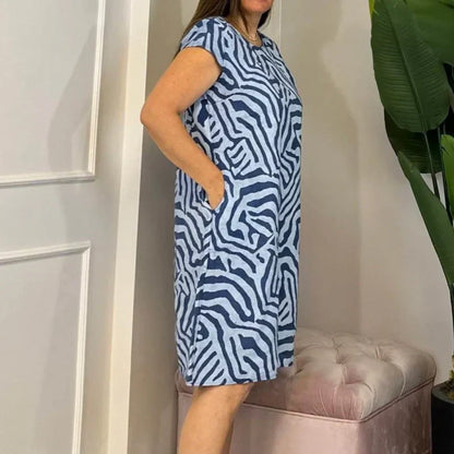 ✨2025 Sommerschlussverkauf-Lässiges Boho-Vintage-Kleid mit Print💃