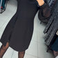 56%Rabatte💥Schlichtes, elegantes, sexy, seidiges Langarmkleid🌸