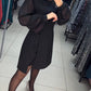 56%Rabatte💥Schlichtes, elegantes, sexy, seidiges Langarmkleid🌸