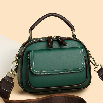 【🎊Produse noi 30% reducere】👜Elegant Double Layer Wide Strap Crossbody Handtasche