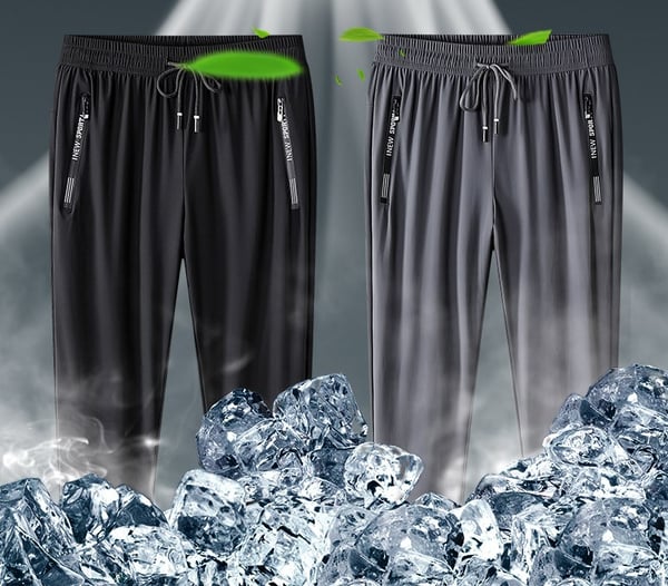 👖 50% RABATT! 🏃 Leichte Eis-Seide Sporthose für Herren – Atmungsaktiv, Kühlend & Perfekt für den Alltag ☀️