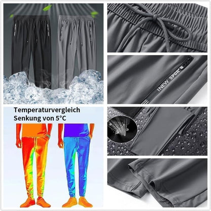 👖 50% RABATT! 🏃 Leichte Eis-Seide Sporthose für Herren – Atmungsaktiv, Kühlend & Perfekt für den Alltag ☀️