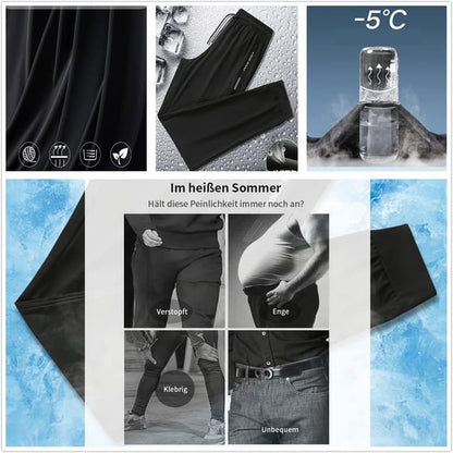 👖 50% RABATT! 🏃 Leichte Eis-Seide Sporthose für Herren – Atmungsaktiv, Kühlend & Perfekt für den Alltag ☀️
