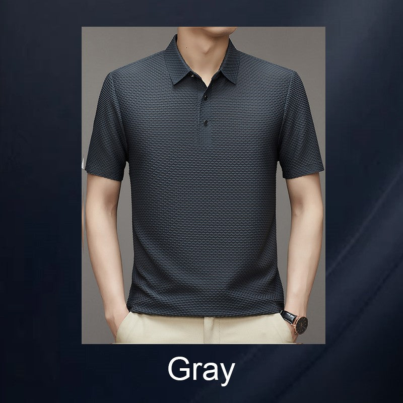 ✨Neu eingetroffen✨Sommerliches T-Shirt aus Eis-Seide für Herren