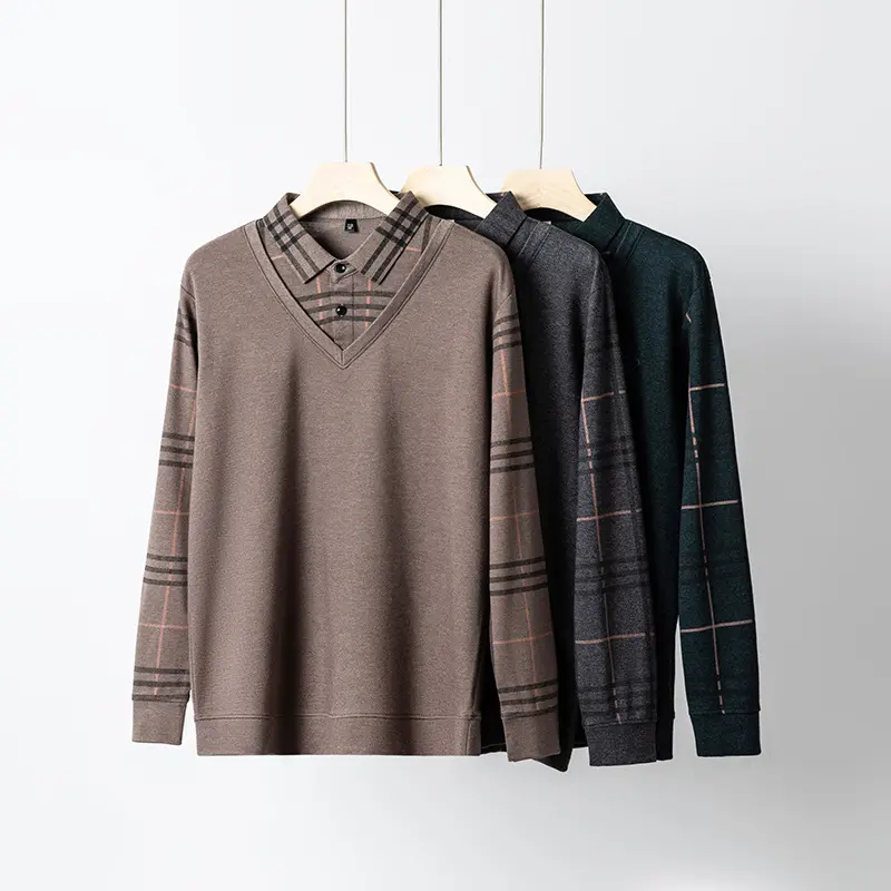 🎁Gefälschtes zweiteiliges warmes Oberteil mit Revers für Herren👖