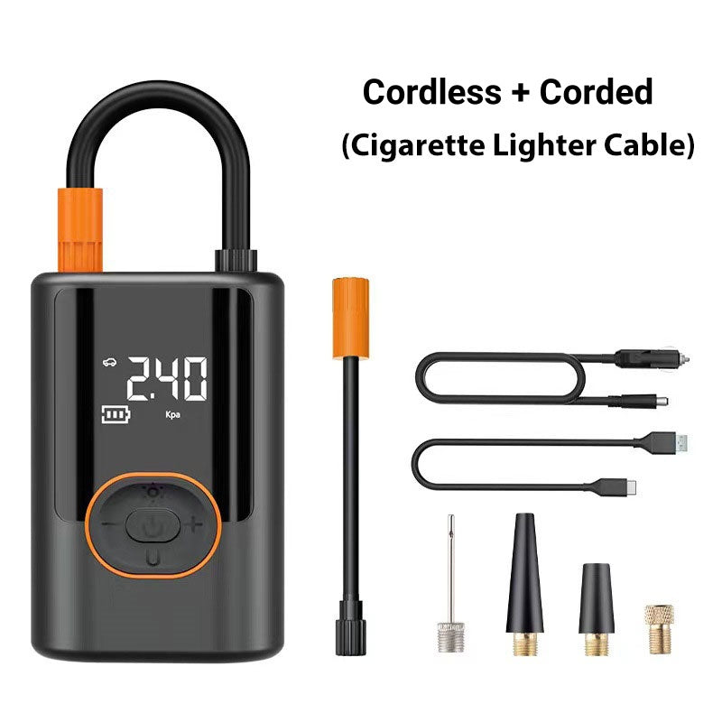 🌸Herbstschlussverkauf🌸Multifunktionaler tragbarer Autoreifenfüller mit Licht