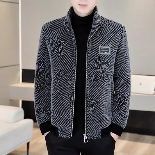 [Bestes Geschenk für Ihn] 😎Modische warme und lässige Stehkragenjacke für Männer✨