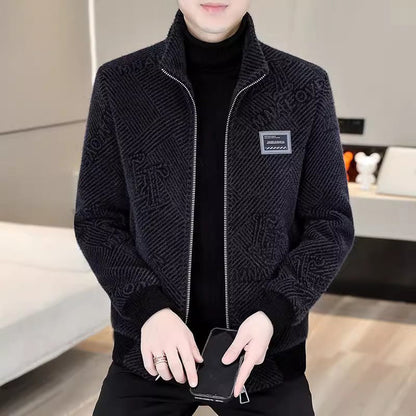 [Bestes Geschenk für Ihn] 😎Modische warme und lässige Stehkragenjacke für Männer✨
