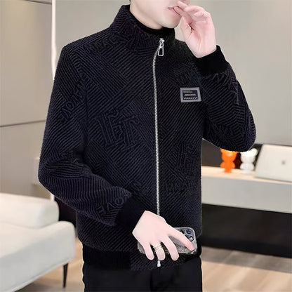 [Bestes Geschenk für Ihn] 😎Modische warme und lässige Stehkragenjacke für Männer✨