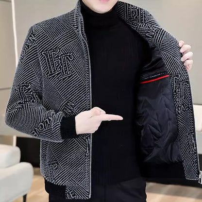 [Bestes Geschenk für Ihn] 😎Modische warme und lässige Stehkragenjacke für Männer✨
