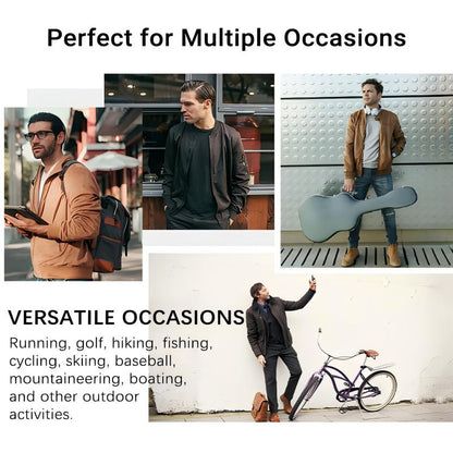 😎Lässiges einfarbiges Oberteil aus Kunstleder mit Layering-Optik für Herren💖