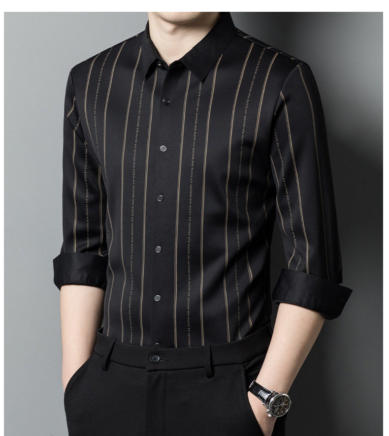 💖Knitterfreies, gefüttertes Stretch-Winterhemd für Herren👔