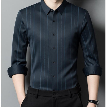 💖Knitterfreies, gefüttertes Stretch-Winterhemd für Herren👔