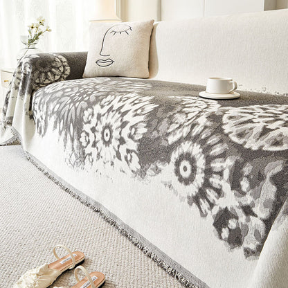 💥💖Elegante Sofabezüge aus Chenille mit Quasten, die Katzenkratzer abhalten