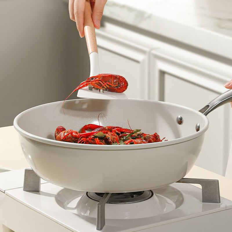 🌸Herbstschlussverkauf🌸Zeitlich begrenzt 31%RABATT+Kostenloser Versand🔥 Kieselkeramik-Wok mit echter Antihaftbeschichtung