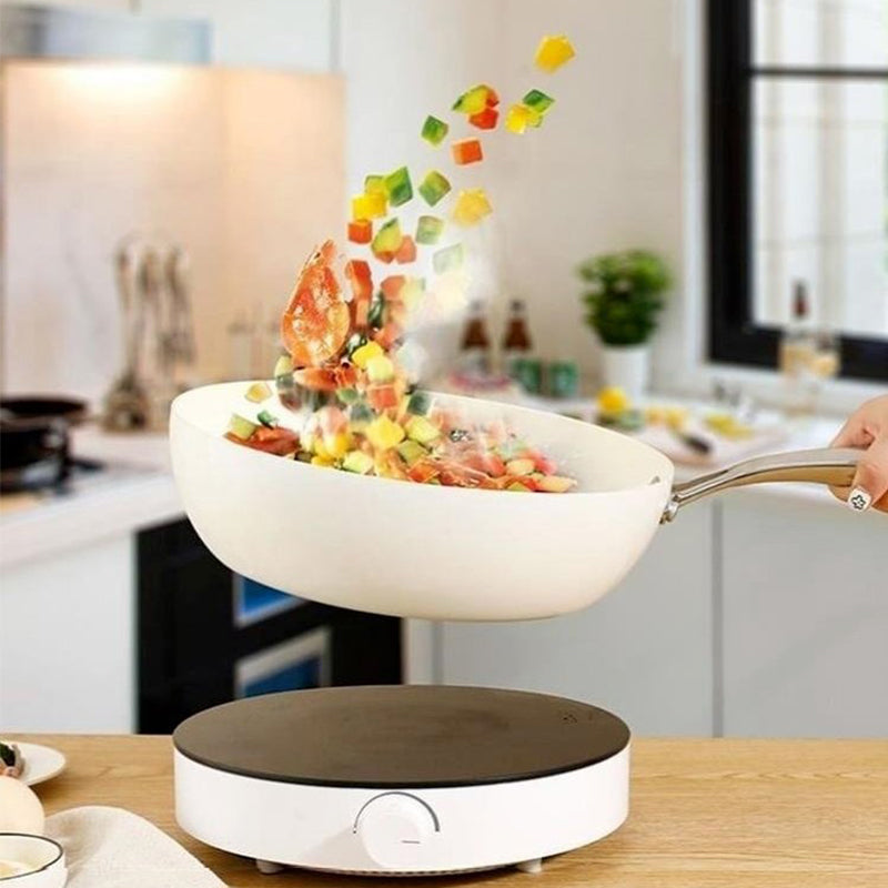 🌸Herbstschlussverkauf🌸Zeitlich begrenzt 31%RABATT+Kostenloser Versand🔥 Kieselkeramik-Wok mit echter Antihaftbeschichtung