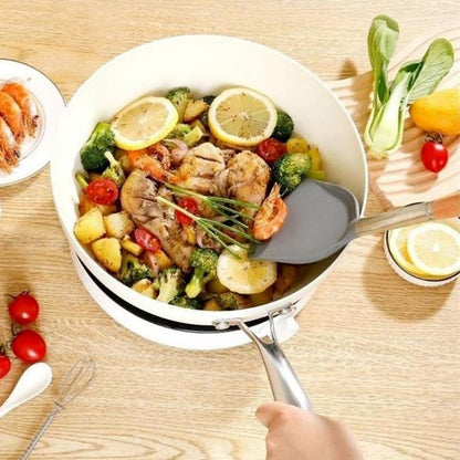 🌸Herbstschlussverkauf🌸Zeitlich begrenzt 31%RABATT+Kostenloser Versand🔥 Kieselkeramik-Wok mit echter Antihaftbeschichtung