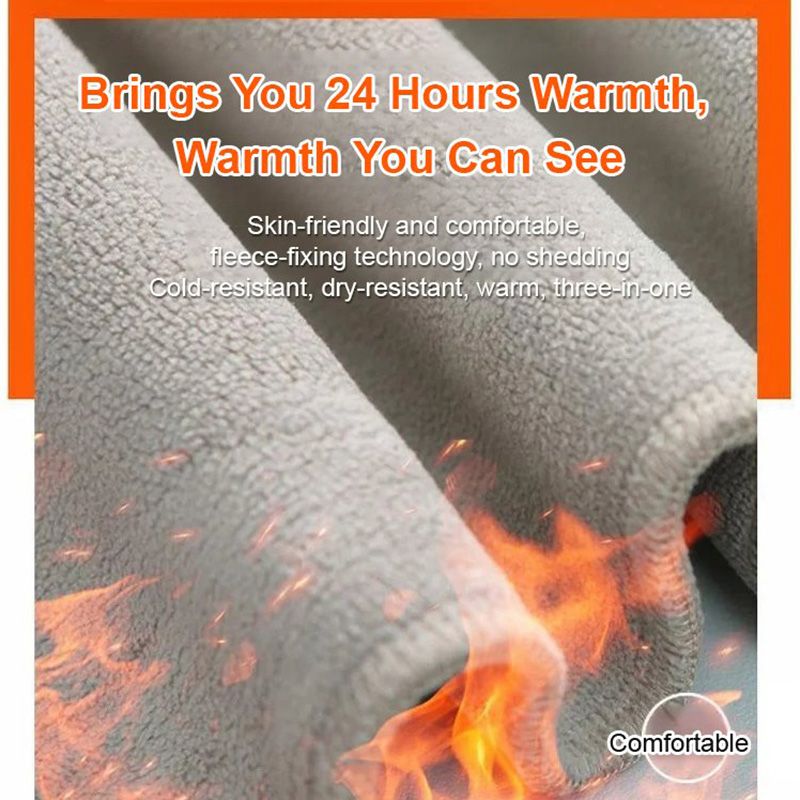 🎁Warme, mit Fleece gefütterte Hose mit hoher Taille für Frauen❄️🌞