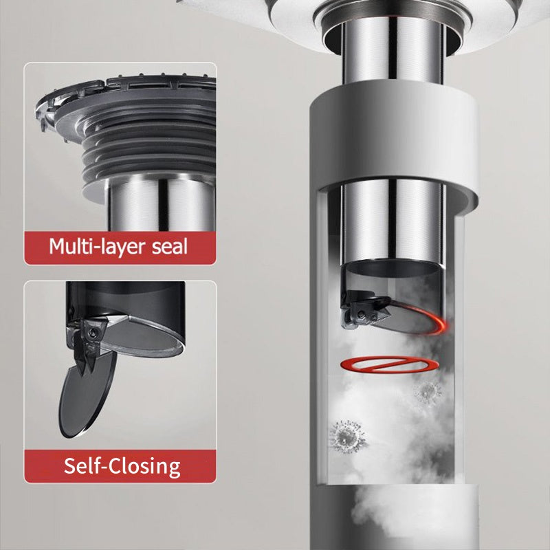 ✨🛁Selbstschließender Bodenablauf mit Haarsammler