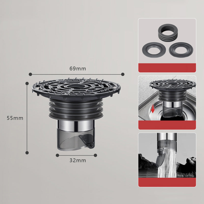 ✨🛁Selbstschließender Bodenablauf mit Haarsammler