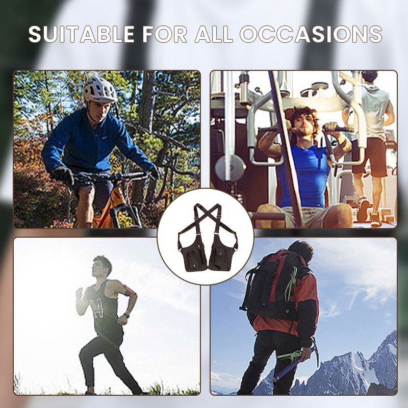 🎁😎Taktische Tasche mit Diebstahlschutz und mehreren Taschen sowie doppelter Schulterpartie für Herren