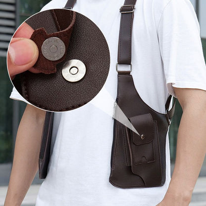 🎁😎Taktische Tasche mit Diebstahlschutz und mehreren Taschen sowie doppelter Schulterpartie für Herren