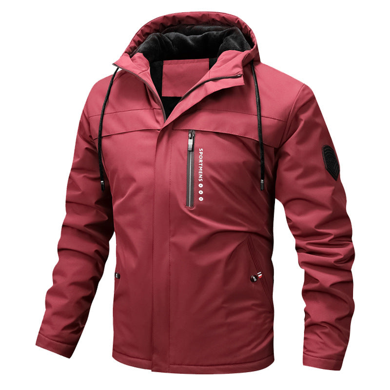 ❄️Winter Specials❄️ Herren Freizeitjacke Windbreaker mit dicker Kapuze