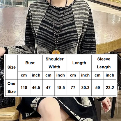 Bequemes, locker sitzendes, farbblockierendes Strickkleid für Frauen