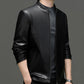✨Klassische PU-Lederjacke mit Frontreißverschluss für Herren🎁