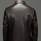 ✨Klassische PU-Lederjacke mit Frontreißverschluss für Herren🎁
