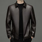 ✨Klassische PU-Lederjacke mit Frontreißverschluss für Herren🎁