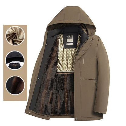 🎅 Kerst Aanbieding 🎁 Heren Winter Parka Jas met Capuchon ❄️🧥