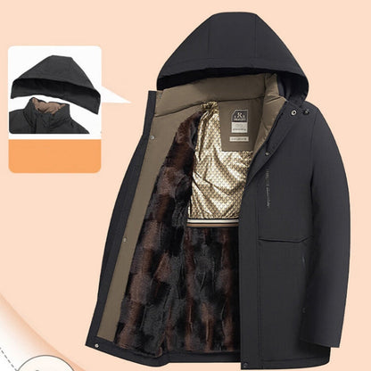 🎅 Kerst Aanbieding 🎁 Heren Winter Parka Jas met Capuchon ❄️🧥
